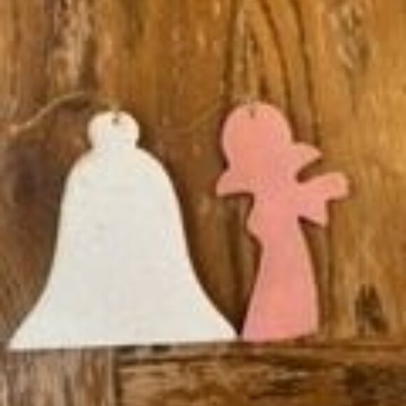 Vintage Christmas Bell & Angel Hanging Ornaments - Picture 2 of 4